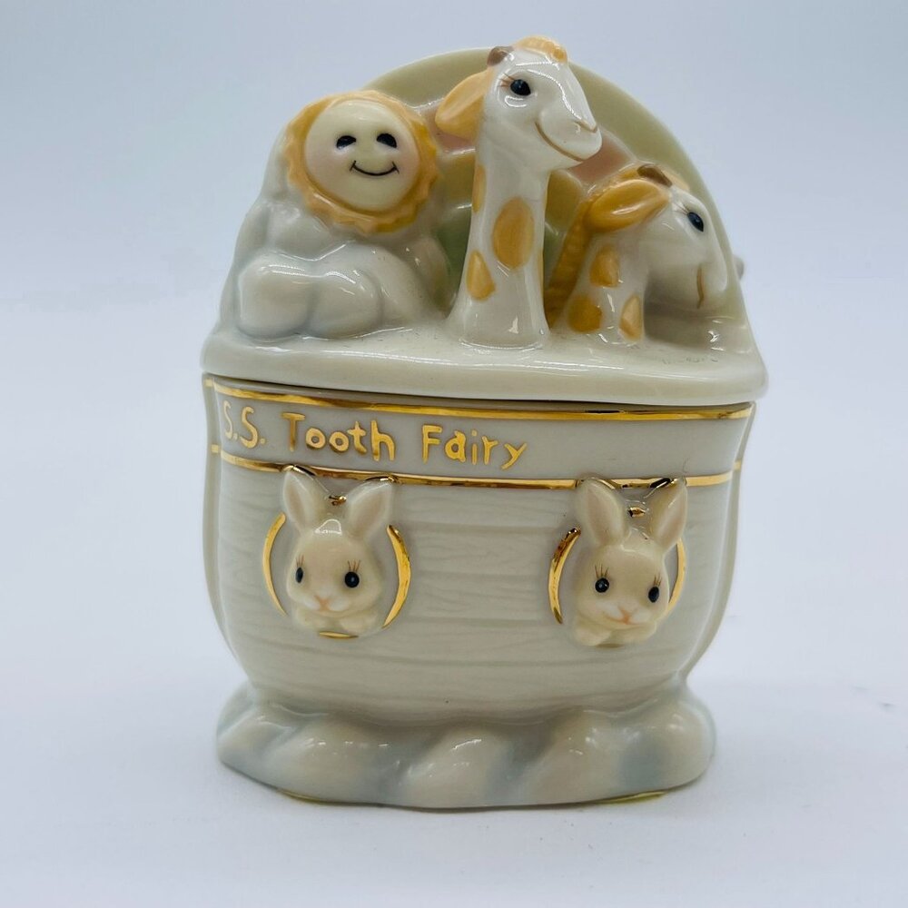 Noah's Ark Tooth Fairy Trinket Box Vintage Lenox